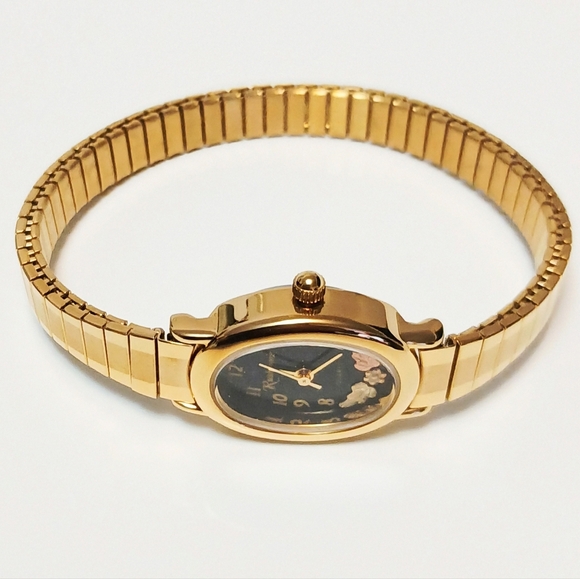Rushmore Black Hills Gold Goldtone Watch With Gold Leaves/Grapes Within - Picture 11 of 14